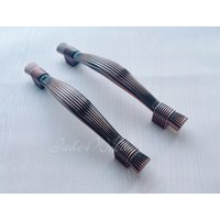 5 "3, 75" Roter Kupfer Griff Pull Knauf Handle/Küchenschrank Knob Möbelbeschläge Wm060 von jade4wood