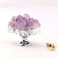 Amethyst Kristall Knäufe Schrankknauf/Kommode Pull Möbelknäufe Wm1310 von jade4wood