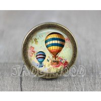 Ballon Glas Cabochon Bronze Möbel Knauf/Schrank von jade4wood