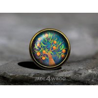 Baum Des Lebens Glas Cabochon Möbelknauf Zinklegierung von jade4wood