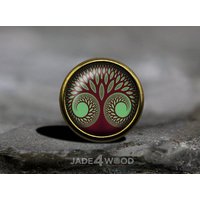 Baum Des Lebens Glas Cabochon Schrankknopf Kommode Knauf Möbelknauf von jade4wood