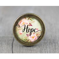 Blume Hoffnung Handgemachte Vintage Bronze Knäufe Schrank Knauf Griff Möbelbeschläge von jade4wood