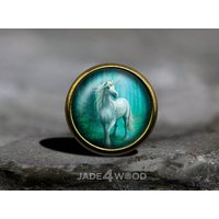 Einhorn Glas Cabochon Möbelknauf Kommode Knauf Einhorn Glas Cabochon Möbelknauf Kommode Knauf von jade4wood