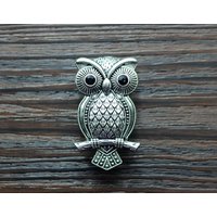 Eule Silber Möbelknöpfe Möbel Knäufe, Möbelknöpfe Eule Silber Möbelknöpfe Möbel Knäufe, Möbelknöpfe von jade4wood
