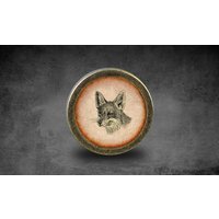 Fuchs Glas Cabochon Bronze Möbelknauf/Möbelknopf von jade4wood