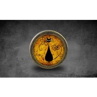 Katzen Glas Cabochon Bronze Möbel Knauf/Kabinett von jade4wood