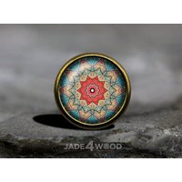 Mandalas Glas Cabochon Schrank Knauf Kommode von jade4wood