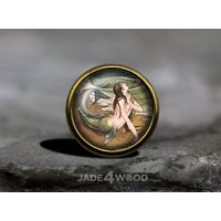Meerjungfrau Cabochon Möbelknopf Kommode Knauf Möbelknauf Meerjungfrau Cabochon Möbelknopf Kommode Knauf Möbelknauf von jade4wood