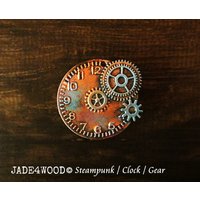 Patina Steampunk Uhr Zahnrad Knäufe Kabinett Dresser Knob Pull Möbelknäufe/Cabochon von jade4wood