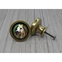 Pferd Glas Cabochon Bronze Möbel Knauf/Kabinett von jade4wood