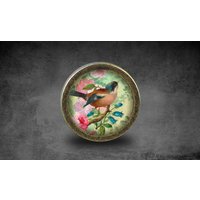 Vogel Glas Cabochon Bronze Möbel Knauf/Kabinett Vogel Glas Cabochon Bronze Möbel Knauf/Kabinett von jade4wood