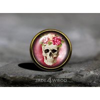Zucker Schädel Glas Cabochon Schrank Knauf Kommode von jade4wood