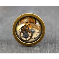 steampunk Glas Cabochon Bronze Möbel Knauf/Kabinett von jade4wood