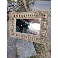Holz Geschnitzten & Beunruhigt Grau Fertig Spiegelrahmen Wanddekor, Wandbehang, Holzrahmen, Vintage Rahmen Holz Geschnitzten & Beunruhigt Grau Fertig Spiegelrahmen Wanddekor, Wandbehang, Holzrahmen, Vintage Rahmen von jainartoverseas