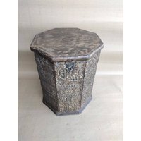 Vintage Holz Geschnitzte Handgemachte Box/Blockdrucke Box/Geschnitzte Truhe/Handgefertigte Truhe/Handgeschnitzte Holzkiste/Druckblock Holzkiste von jainartoverseas