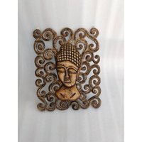 Vintage Holzrahmen /Mdf Jali Bilderrahmen Mit Buddha Figur/Wand-Rahmen/Wand-Kunst/Wand-Dekor-Kunst von jainartoverseas