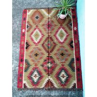 Kelim Teppichläufer, Juteteppich, Handgewebter Wollteppich, Handgewebt, Dhurry, Indisch, Türkisch, Orientalisch, Traditionell, Brauch, Stoff von jaipurartandrugs