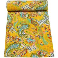 Paisley Druck Handgestickte Kantha Quilt, Hippie Boho Decke, Überwurf Tagesdecke, Dekorative King Size, Quilt von jaipurdecorart