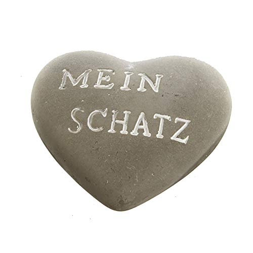 jakopabra Geschenkstein Herz Mein Schatz in Beton-Optik 1 Stück/Geschenk Geschenkidee von jakopabra