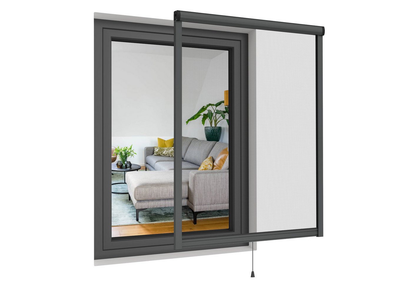 Insektenschutzrollo Insektenschutzrollo für Fenster, 60 x 100 cm, anthrazit, jalousiescout, transparent, mit Bohren, in Führungsschienen, zum Schrauben, Dunkelbraun, Weiß, Anthrazit, Aluminiumrahmen, Reißfest Insektenschutzrollo Insektenschutzrollo für Fenster, 60 x 100 cm, anthrazit, jalousiescout, transparent, mit Bohren, in Führungsschienen, zum Schrauben, Dunkelbraun, Weiß, Anthrazit, Aluminiumrahmen, Reißfest von jalousiescout