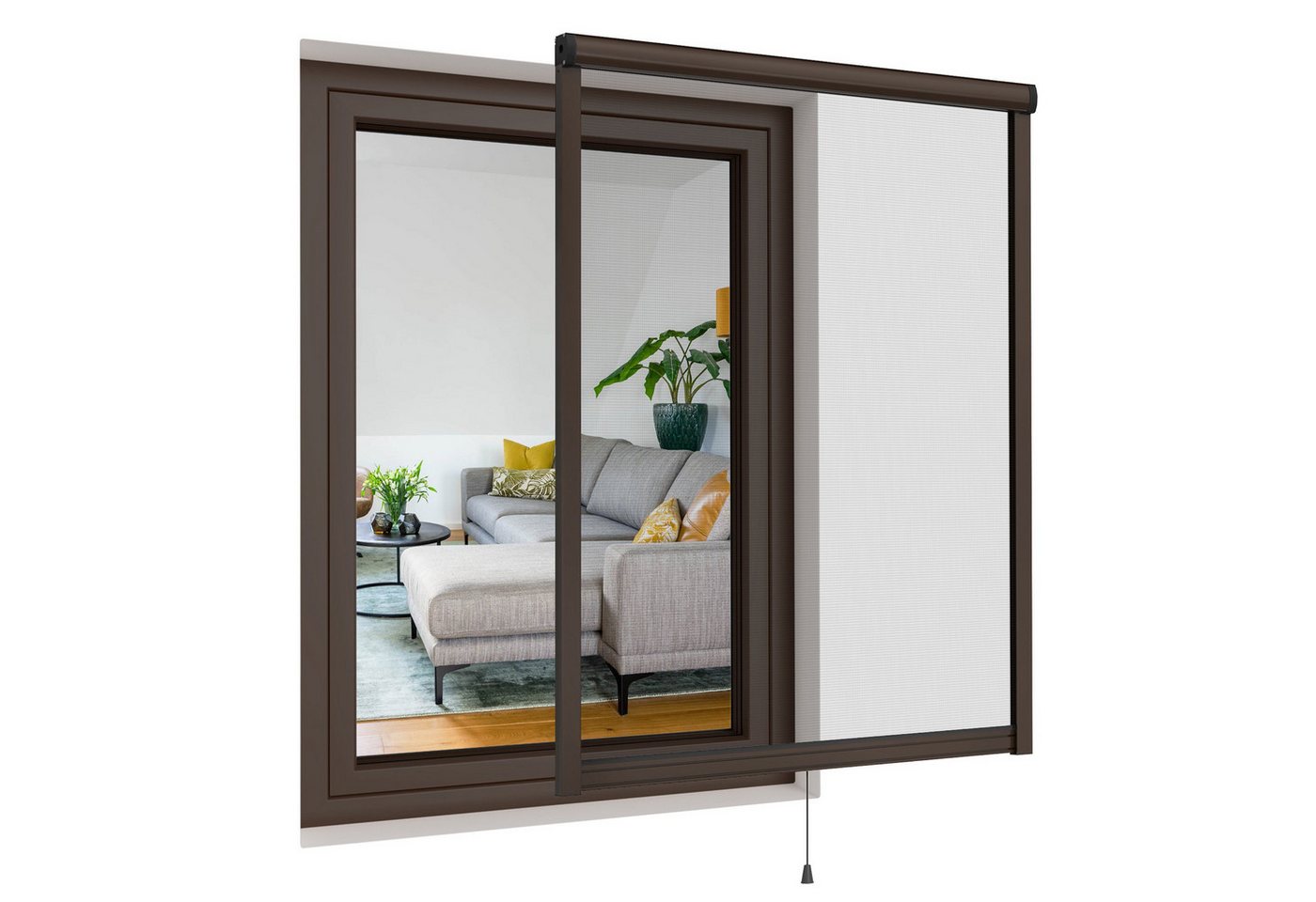 Insektenschutzrollo Insektenschutzrollo für Fenster, 60 x 100 cm, dunkelbraun, jalousiescout, transparent, mit Bohren, in Führungsschienen, zum Schrauben, Dunkelbraun, Weiß, Anthrazit, Aluminiumrahmen, Reißfest Insektenschutzrollo Insektenschutzrollo für Fenster, 60 x 100 cm, dunkelbraun, jalousiescout, transparent, mit Bohren, in Führungsschienen, zum Schrauben, Dunkelbraun, Weiß, Anthrazit, Aluminiumrahmen, Reißfest von jalousiescout