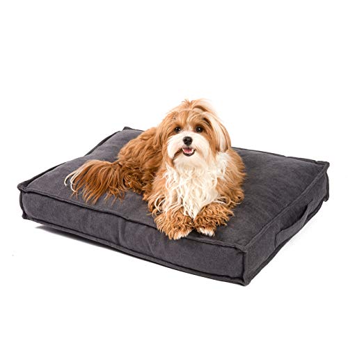 JAMAXX Premium Hundekissen Orthopädisch Weich Memory Foam, Waschbar, Nässeschutz Wasserabweisend - Dicke Füllung Visco Elastisch, Flauschig Samtartiger Stoff, Hundebett PDB1001 von jamaxx-pets