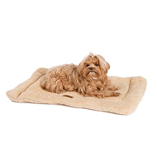 JAMAXX Selbstwärmende Thermo Hunde-Decke, Thermal Wärmematte, Fleece Kissen,Innovative Wärmedecke Hundematte Katzendecke (M) Sand von jamaxx-pets