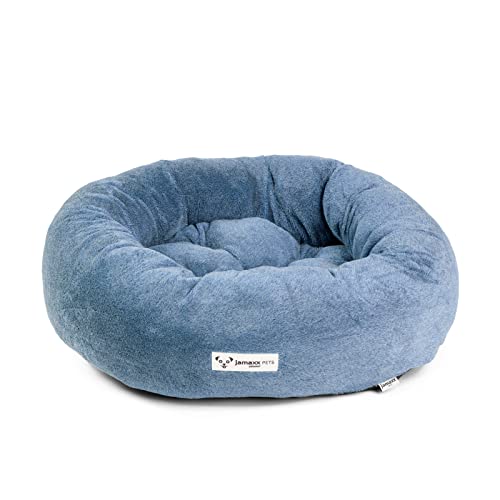 JAMAXX Super-Soft Donut Hundebett Flauschige Weiche Komfort-Polsterung Hundekörbchen Waschbar Hundekorb PDB2083 (S) 60x60 Dark-Blue von jamaxx-pets