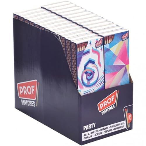 jameitop® 4 Pack XXL Streichhölzer 20 cm POP Art Streichholzschachteln 4 x 40er Packungen Moderne Kunst Zündhölzer von jameitop