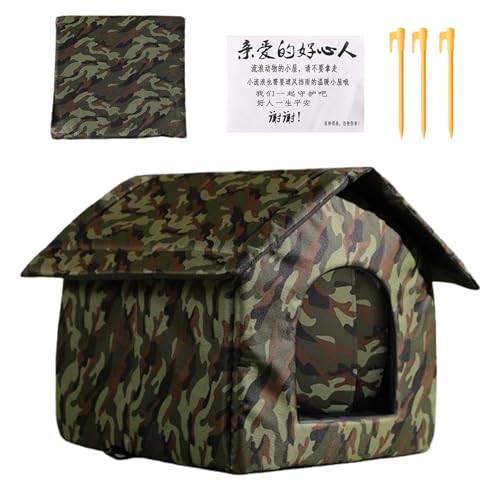 Katzenhaus Outdoor, Winterfest Wasserdicht Wetterfester, Faltbare Katzenhöhle Für Draußen, Hundehöhle Haustierhaus Tierheim Für Streuner Haustiere Für Scheune Garten Hof, 41x41x33cm Katzenhaus Outdoor, Winterfest Wasserdicht Wetterfester, Faltbare Katzenhöhle Für Draußen, Hundehöhle Haustierhaus Tierheim Für Streuner Haustiere Für Scheune Garten Hof, 41x41x33cm von jamgeery