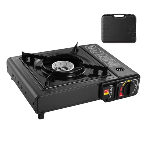 jamgeery Camping Kocher,Trekkingkocher - Automatische Zündung Präzise Hitzecontrolle Brenner Überlebensausrüstung Outdoor Ausstattung Für Camping Angeln Park Roadtrip Wandern Trekking Picknick von jamgeery