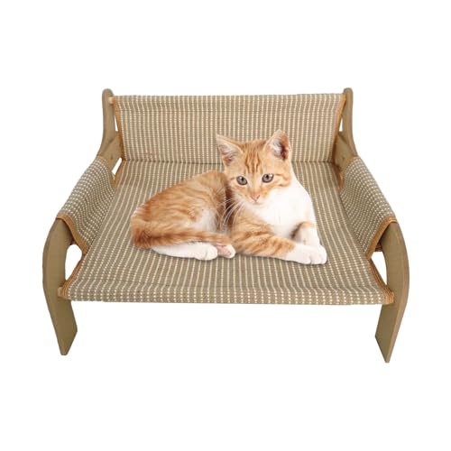 jamgeery Katzen Couch - Erhöhtes Haustiersofa Katzenliege,Atmungsaktives Möbelstück Kühlliege Für Sommer Wohnzimmer Schlafzimmer Hundesofa Für Kätzchen Kleine Hunde von jamgeery