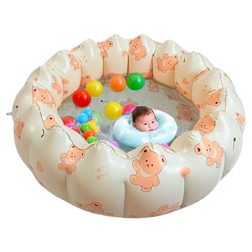 jamgeery Kinder Luftmatratzenpool - PVC Planschbecken | Farbenfrohe Luftkissen Badewanne Für See Außenbereich Party Terrasse Strandaktivitäten von jamgeery