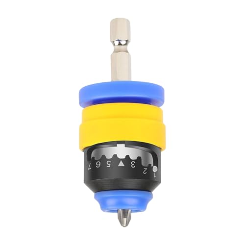 jamgeery Magnetischer Schraubendreher-Bithalter, Mehrstufig Einstellbarer Schraubtiefen Bithalter Für Schraubendreher, Sechskant-Aufnahme Positionierungsadapter Elektrowerkzeug-Zubehör für Werkstatt von jamgeery