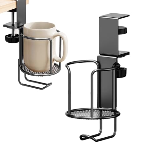 jamgeery Schreibtisch Becherhalter, Schreibtisch Getränkehalter Flaschenhalter Anti Verschütten Stabile Becher Halterung Tassenhalter Für Büro Küche Esstische, 11.7x9.5cm von jamgeery