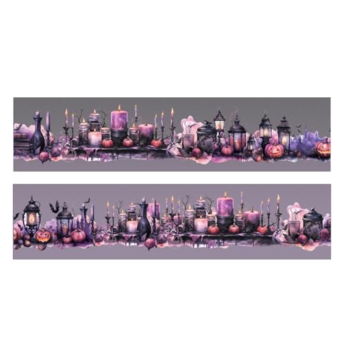 jamgeery Scrapbook Klebeband Set | Halloween Vintage Klebeband - Festliche Gothische Aufkleberrolle Für Festtage Schule Tagebuch Basteln von jamgeery