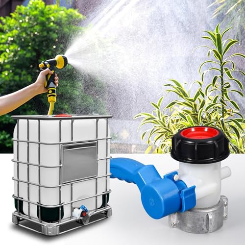 jamgeery Tote Adapter, 6,1 cm Wassertank Adapter Gewinde, Dichter robuster Anschluss mit Silicondichtung Auslass Kontrolle für Haus Garten Werkstatt von jamgeery