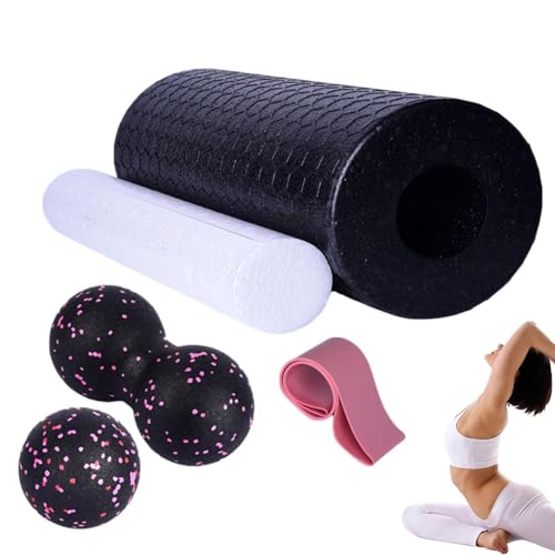 jamgeery Yoga-Anfänger-Kit | Schaummassageset - 5-teiliges rutschfestes Yoga-Blöcke- und Gurt-Set, tragbare Yoga-Ausrüstung und Zubehör für Heimübungen, Yoga-Training, Geschenk jamgeery Yoga-Anfänger-Kit | Schaummassageset - 5-teiliges rutschfestes Yoga-Blöcke- und Gurt-Set, tragbare Yoga-Ausrüstung und Zubehör für Heimübungen, Yoga-Training, Geschenk von jamgeery