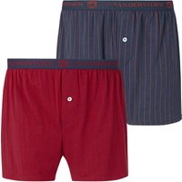 Jan Vanderstorm Boxershorts "2er Pack Boxershorts NICKE", (2 St.), mit Längsstreifen von jan vanderstorm
