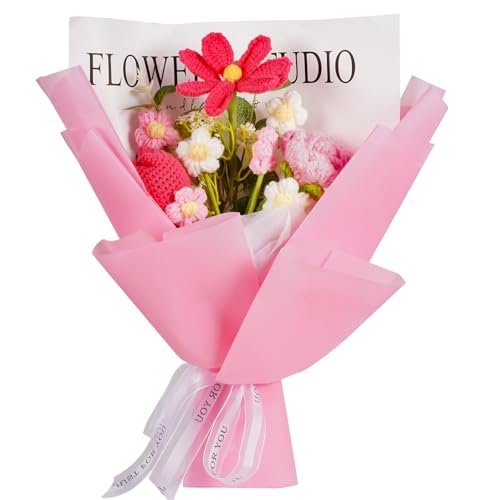 janeunique Häkelblumenstrauß, gewebt, handgefertigt, mit exquisiter Verpackung, für Geburtstag, Jahrestag, Muttertag, Urlaub janeunique Häkelblumenstrauß, gewebt, handgefertigt, mit exquisiter Verpackung, für Geburtstag, Jahrestag, Muttertag, Urlaub von janeunique