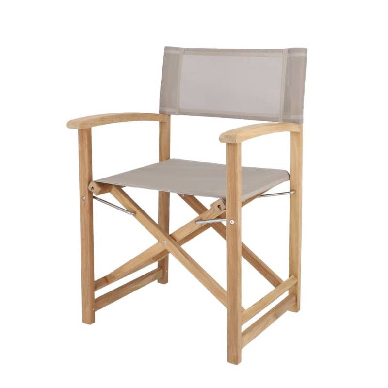Jan Kurtz - Urban - Regiestühle für Garten aus Teak mit farbigem Bezug von jankurtz
