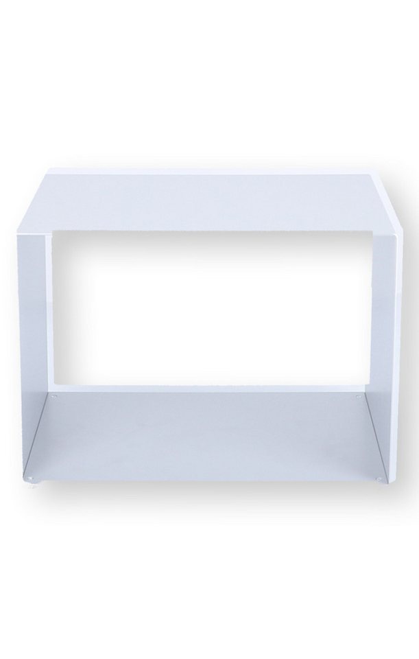 jankurtz Beistelltisch Cubus Metall 50 cm, Weiß von jankurtz