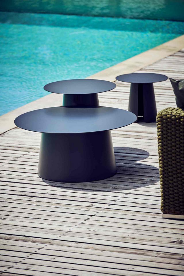 jankurtz Beistelltisch Feel aus Aluminium, Schwarz, Ø 40 cm jankurtz Beistelltisch Feel aus Aluminium, Schwarz, Ø 40 cm von jankurtz