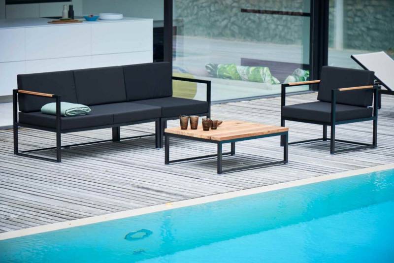 jankurtz Couchtisch Lux aus Teakholz, Schwarz von jankurtz