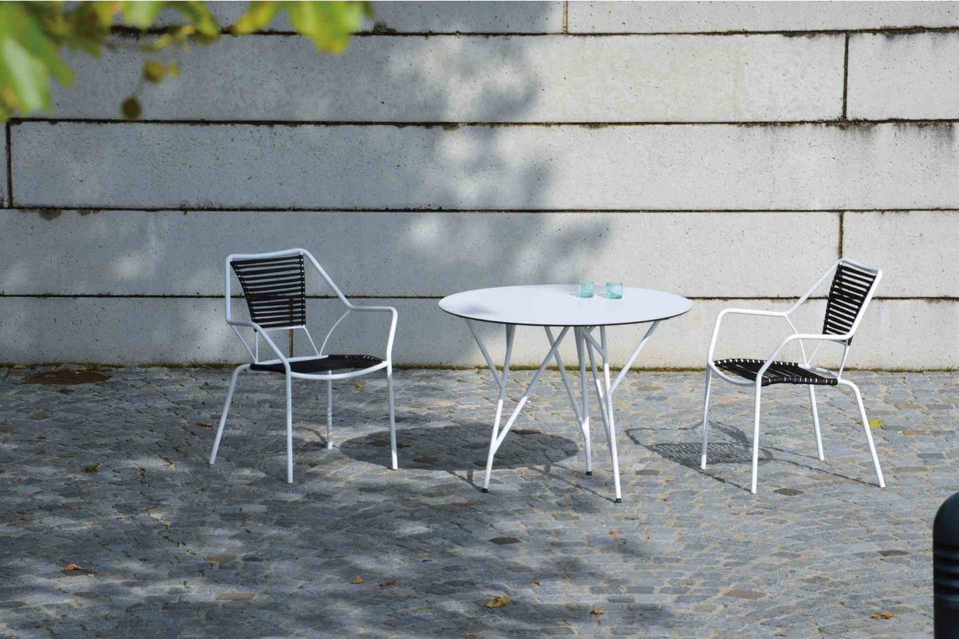 jankurtz Esstisch Astwerk HPL, Ø 100 cm, Weiß, Geeignet für 4 Personen von jankurtz