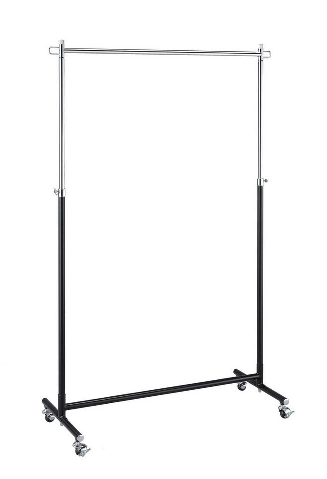 jankurtz Garderobe Boston aus Metall, Schwarz, Höhenverstellbar von 108 bis 184 cm von jankurtz