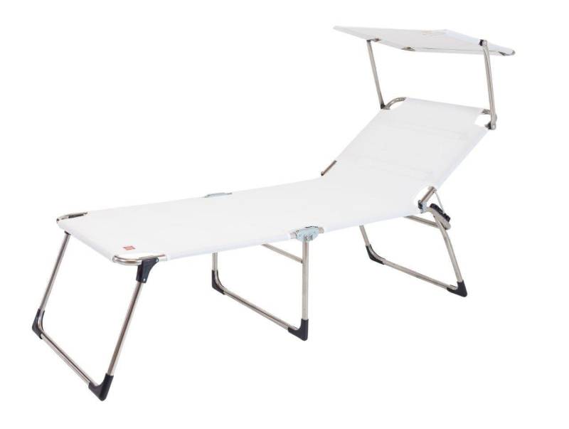 Fiam Gartenliege AMIGO FOURTY SUN in Weiß Sonnenliege Gartenliege mit Dach von Fiam