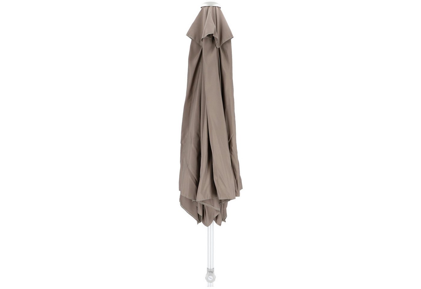 jankurtz Sonnenschirm Elba Rund, Taupe, Ø 250 cm, mit Knickelement von jankurtz