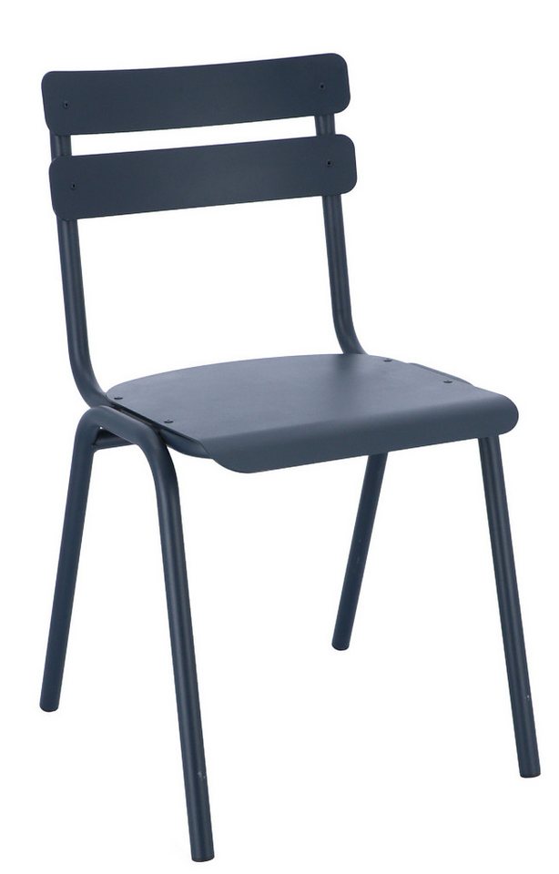 jankurtz Stuhl One aus Aluminium, stapelbar, Dunkelblau von jankurtz