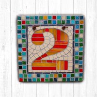 Mosaik Hausnummer - Adressschild Türnummer Sonderanfertigung 1 Ziffer Schablone 2 Mosaik Hausnummer - Adressschild Türnummer Sonderanfertigung 1 Ziffer Schablone 2 von janotoole